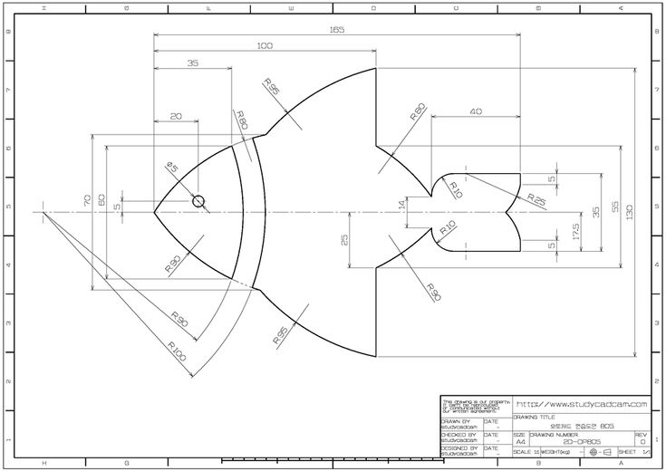 simple autocad drawing
